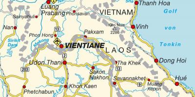 Аеродроми Лаоса на мапи