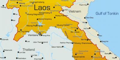 Лаос на мапи