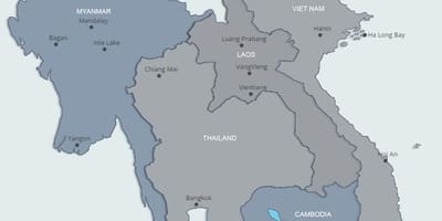 Карта Северне Лаос