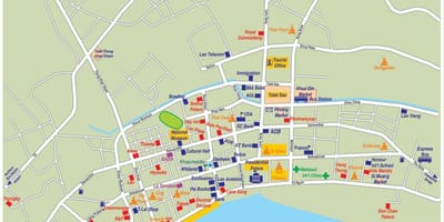 Карта виентиане, Лаос
