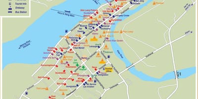 Карта луангпхабанг Лаос 